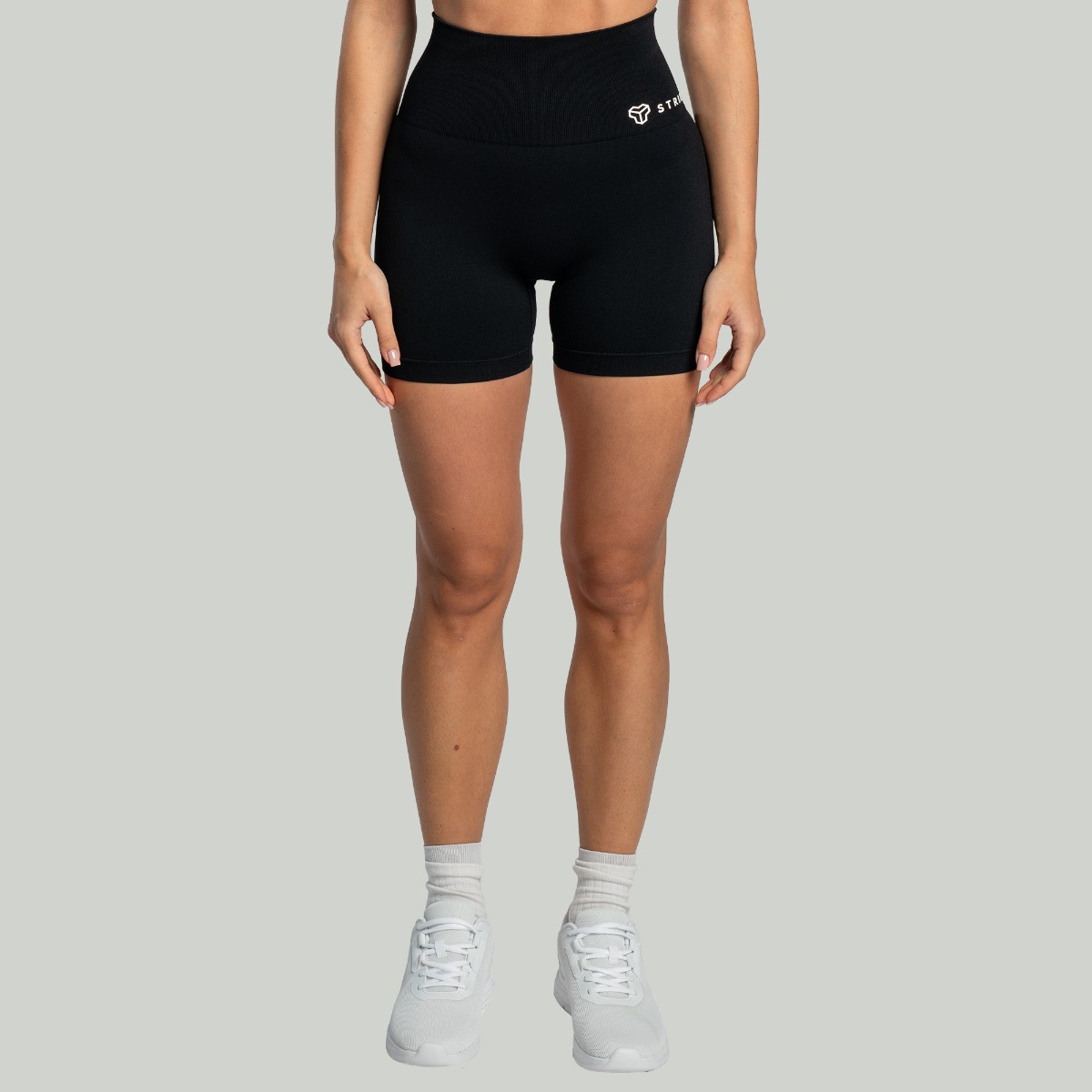Naadloze short voor dames Zwart - STRIX