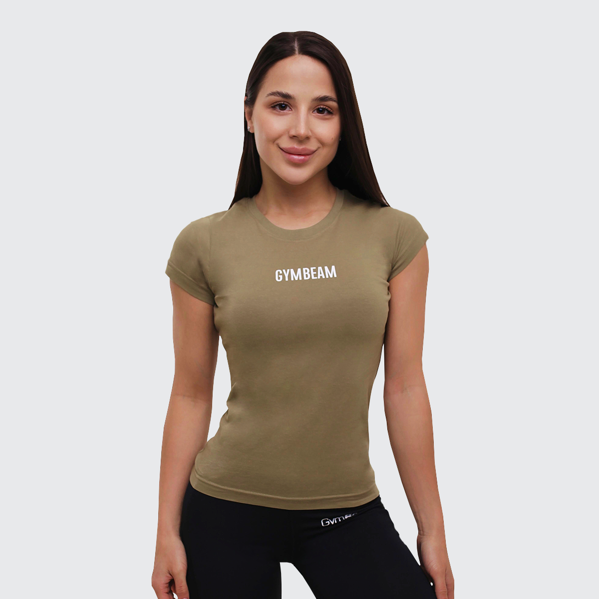 Dames FIT T-shirt Olijf - GymBeam