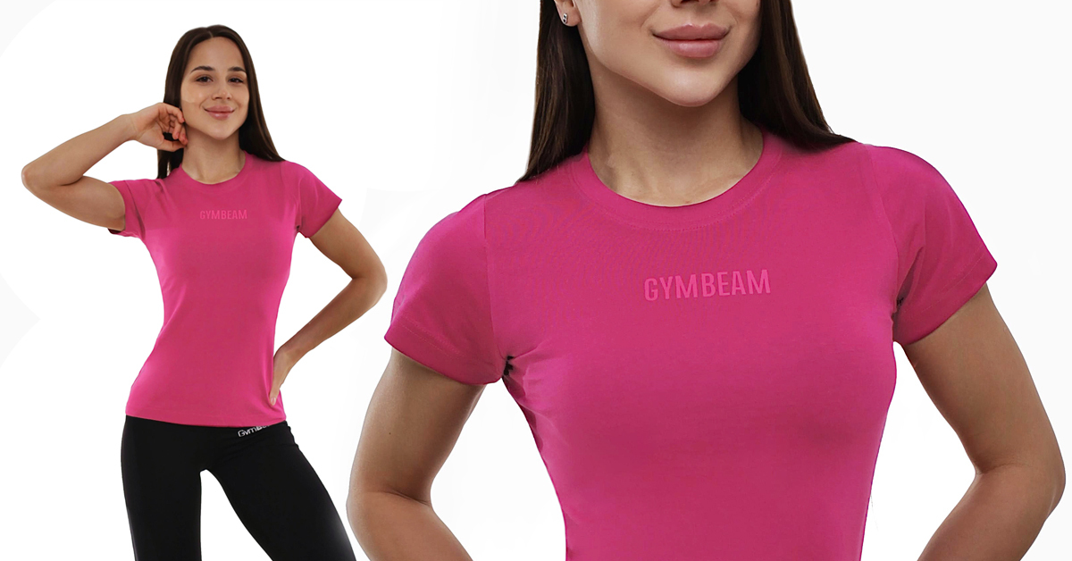 Dames FIT T-shirt Magenta - GymBeam