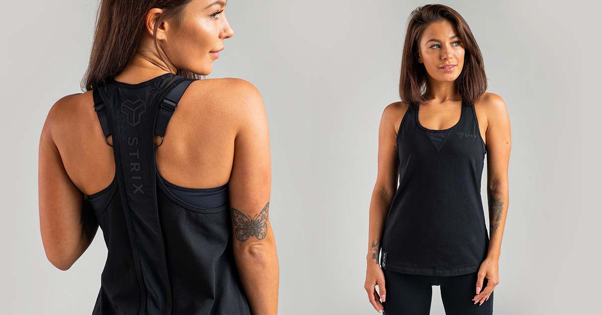Women's Essential Tank Top Black - STRIX