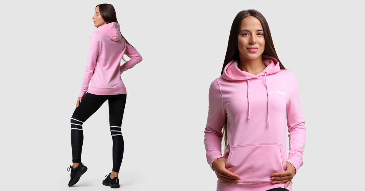 PRO Hoodie Baby roze - GymBeam