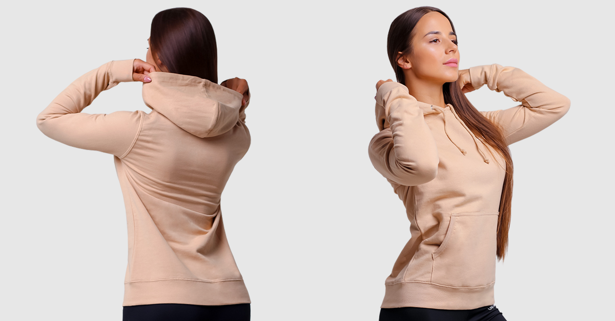 Women's PRO Hoodie Sand - GymBeam