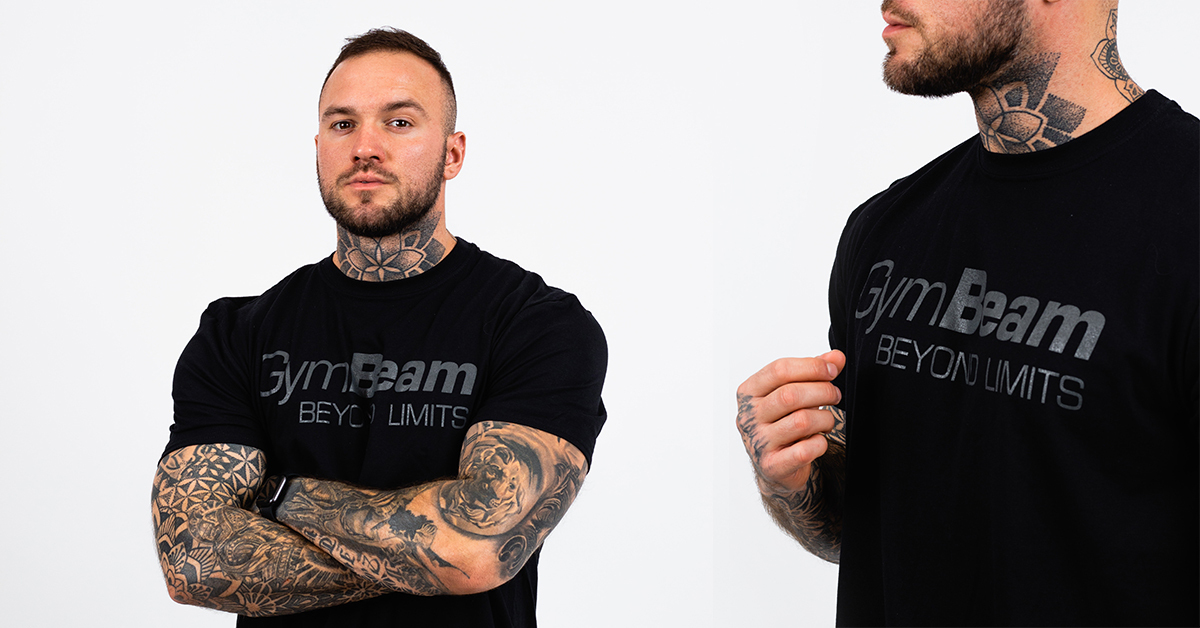 Heren Beyond Limits T-Shirt Zwart - GymBeam